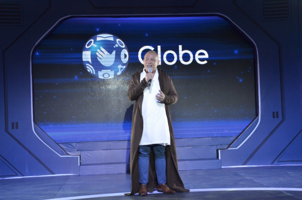 Globe President and CEO Ernest Cu welcomed guests at the recently held Globe event where they announced their partnership with Star Wars: The Force Awakens.