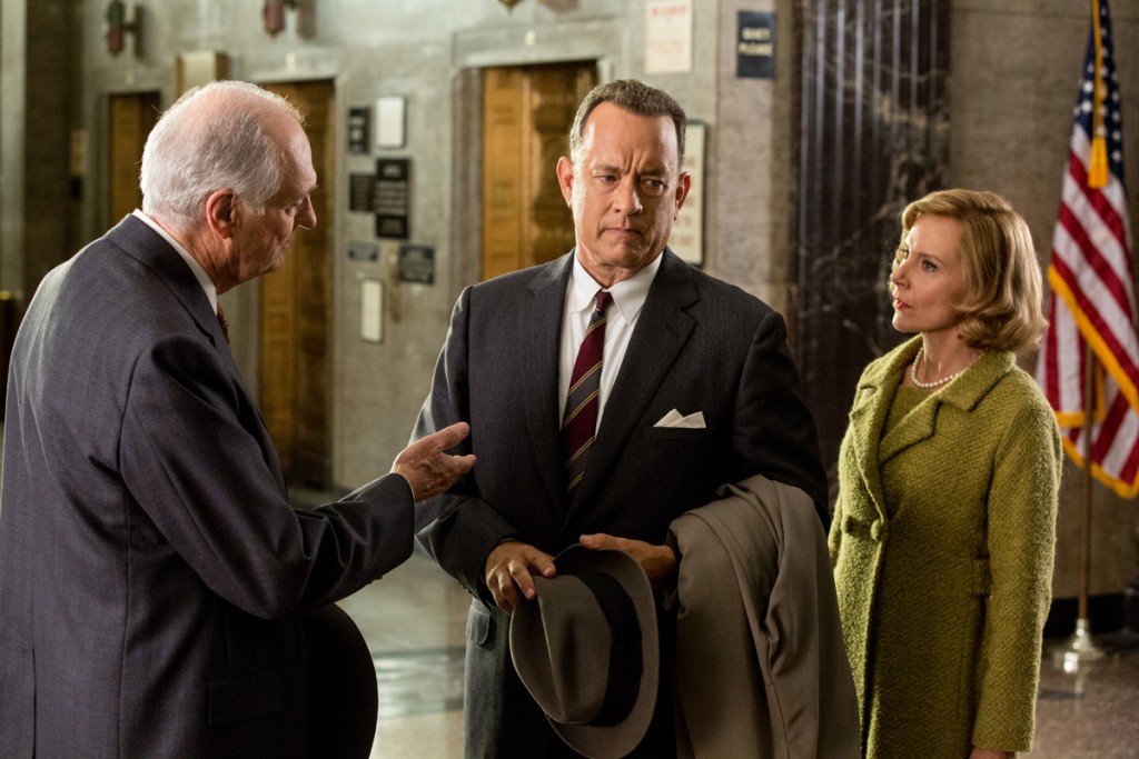Tom Hanks is James Donovan, Amy Ryan is his wife Mary and Alan Alda is Thomas Watters, Jr. in BRIDGE OF SPIES, directed by Steven Spielberg,  the incredible story of an ordinary man placed in extraordinary circumstances.