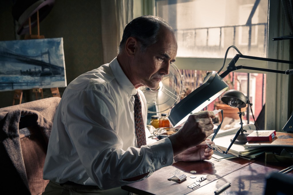 Mark Rylance plays Rudolf Abel, a Soviet spy arrested in the U.S. in the dramatic thriller BRIDGE OF SPIES, directed by Steven Spielberg.