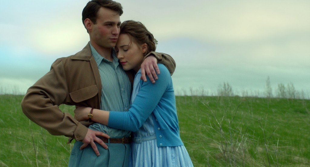 Emory Cohen as "Tony" and Saoirse Ronan as "Eilis" in BROOKLYN. Photo courtesy of Fox Searchlight Pictures.  © 2015 Twentieth Century Fox Film Corporation All Rights Reserved