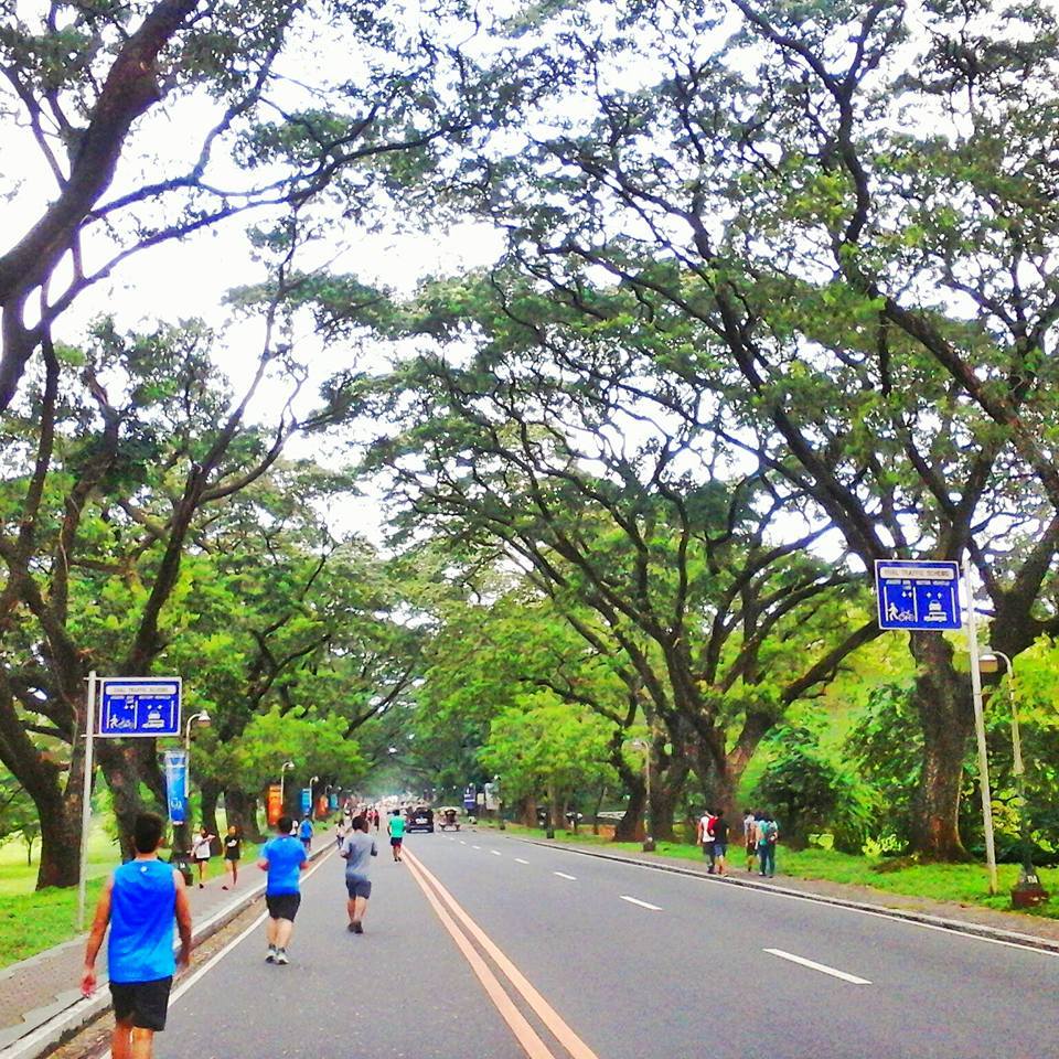 Joggers enjoy the cozy atmosphere of the University of the Philippines Diliman Academic Oval. Photo by YEA.