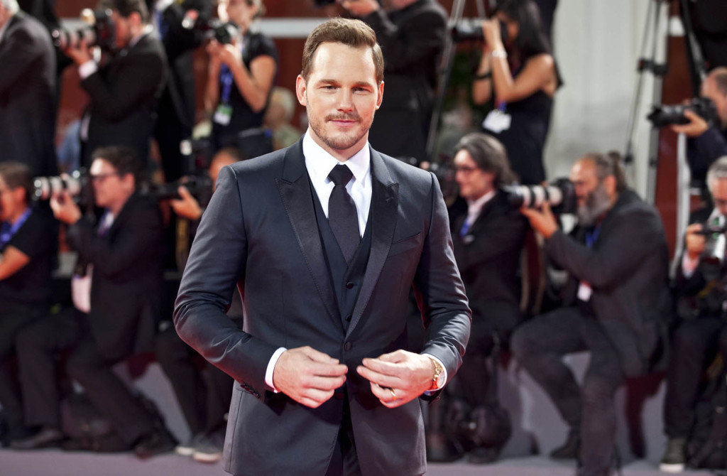 VENICE, ITALY - SEPTEMBER 10, 2016 Actor Chris Pratt attends MGM and Columbia Pictures 'The Magnificent Seven’ premiere during the 73rd Venice Film Festival at Sala Grande