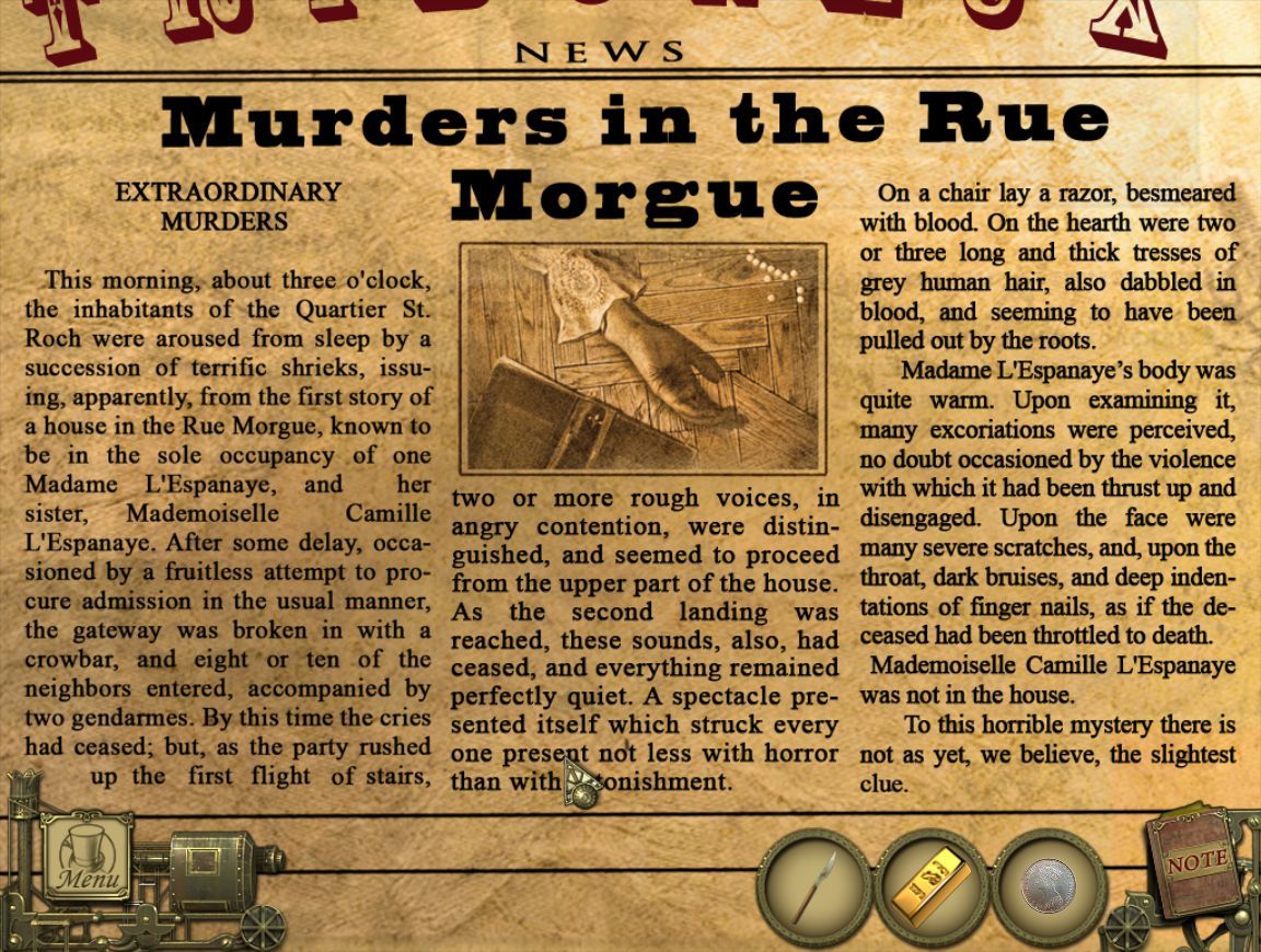 Murder on the rue morgue