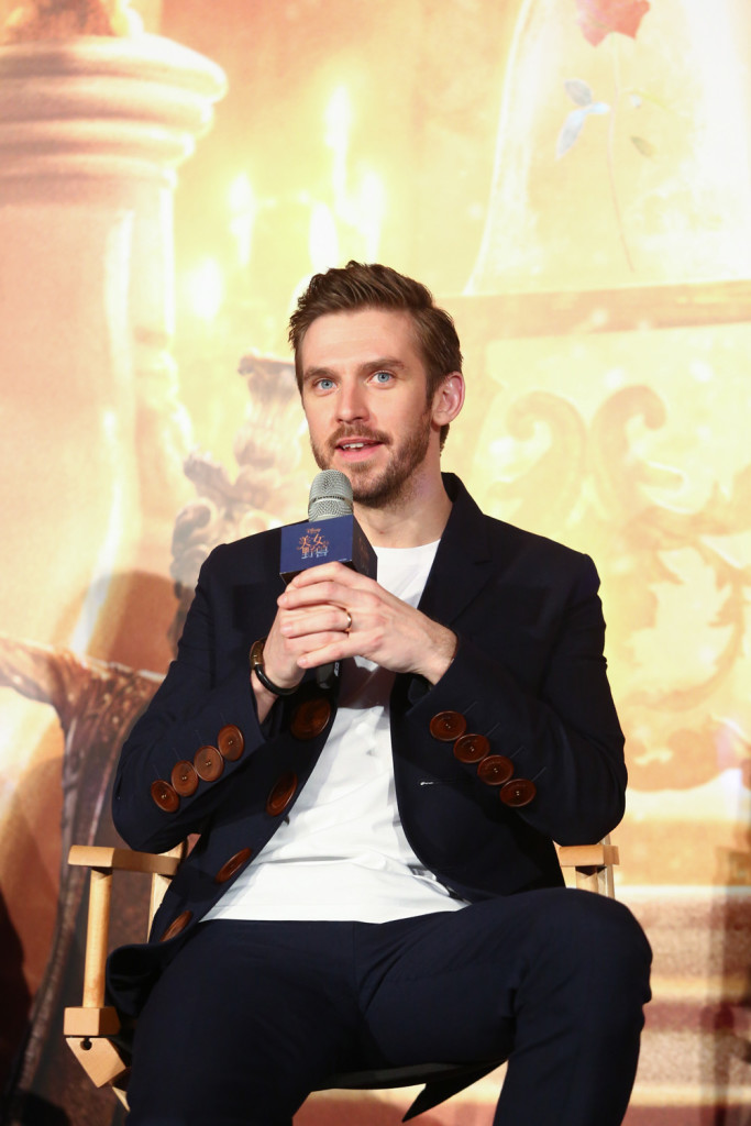 Dan Stevens attended the Beauty and the Beast Press Conference in Shanghai.