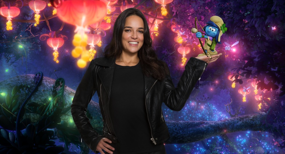 Michelle Rodriguez voices "SmurfStorm" in Columbia Pictures and Sony Pictures Animation's SMURFS: THE LOST VILLAGE.