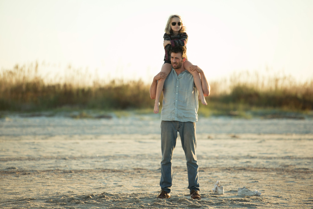 Mckenna Grace as "Mary" and Chris Evans as "Frank" in the film GIFTED. Photo by Wilson Webb. © 2017 Twentieth Century Fox Film Corporation All Rights Reserved.