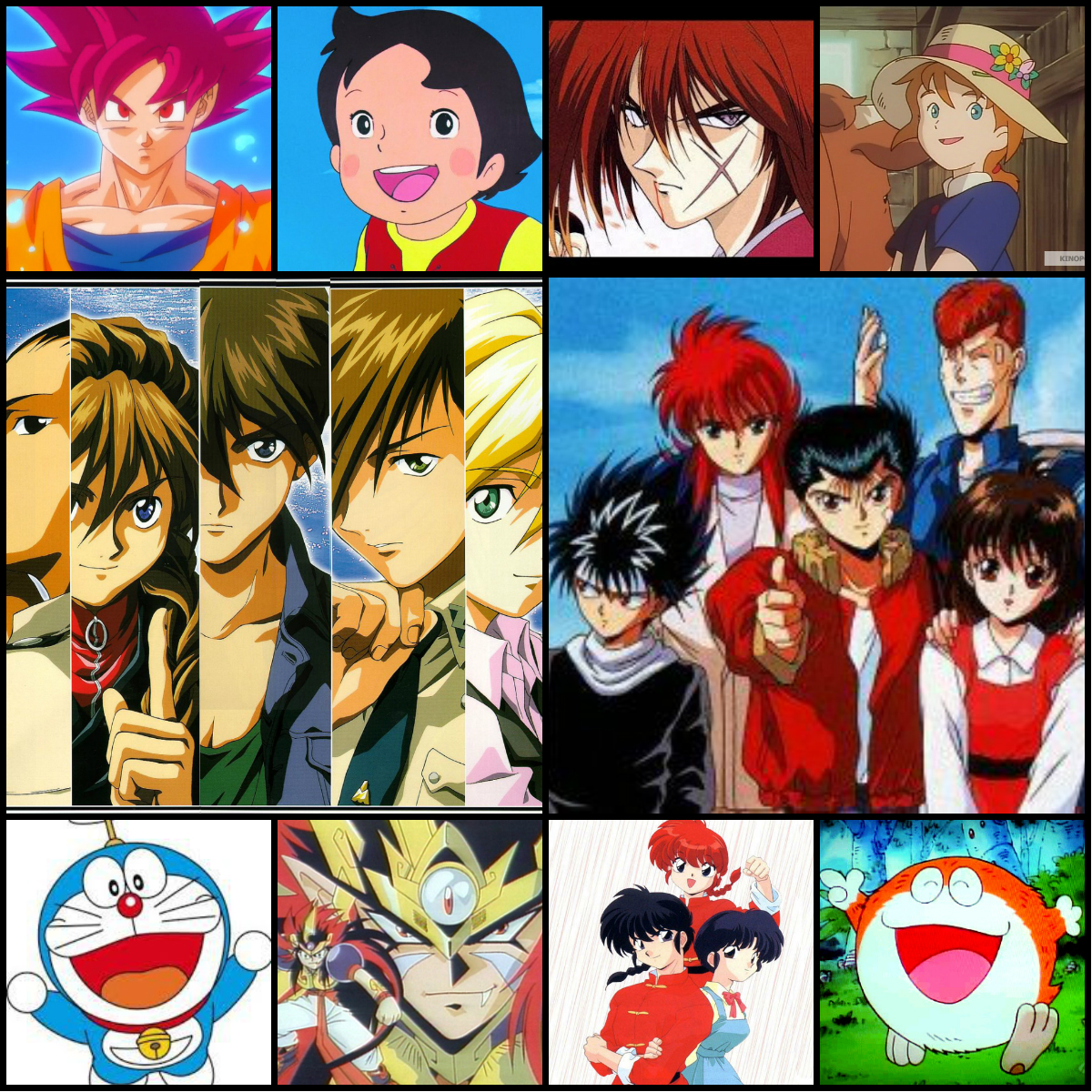 Asian POP!, Anime, 90s, kids, Ghost Fighter, Dragon Ball, Gundam Wing, Doraemon, Kenshin,