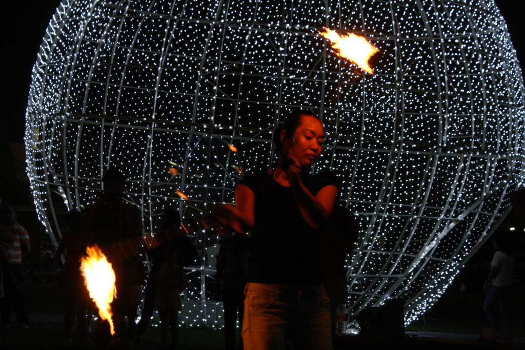  Flow artists displayed grace and finesse during their Fire Poi exhibition. Francesca Militar/INQUIRER.net