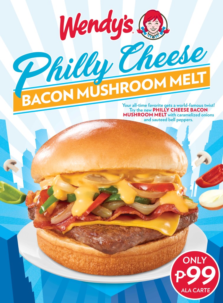 Wendy's Philly Cheese Bacon Mushroom Melt Poster