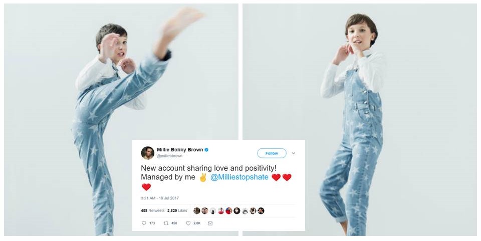 Millie Bobby Brown, Millie Stops Hate, Twitter