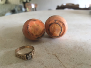Mary Grams, Canada, farm, carrot, lost, engagement ring, found
