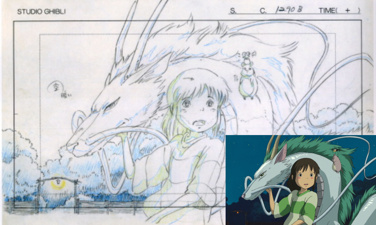 anime, Studio Ghibli, Hayao Miyazaki, Spirited Away, blueprints