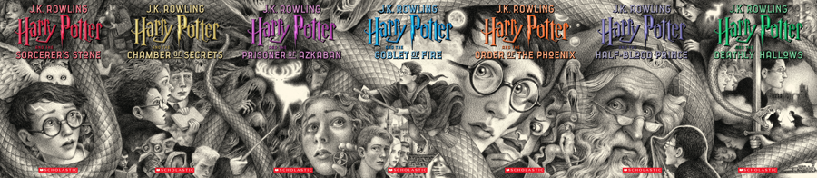 Harry Potter, J.K. Rowling, 20th Anniversary, Brian Selznick, book covers, US