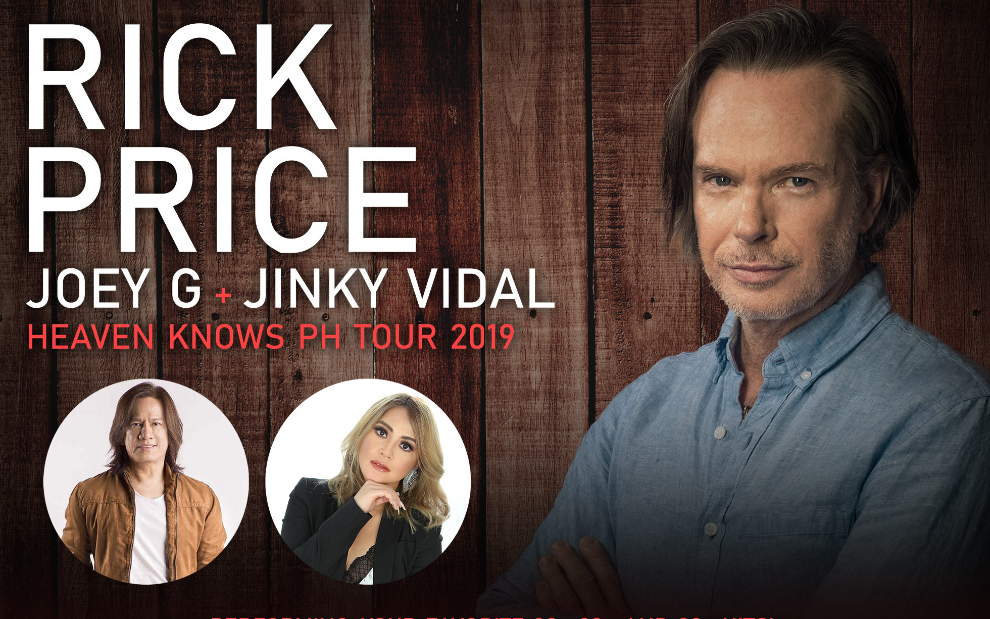 Rick Price with Joey G and Jinky Vidal for Valentine’s Week Tour