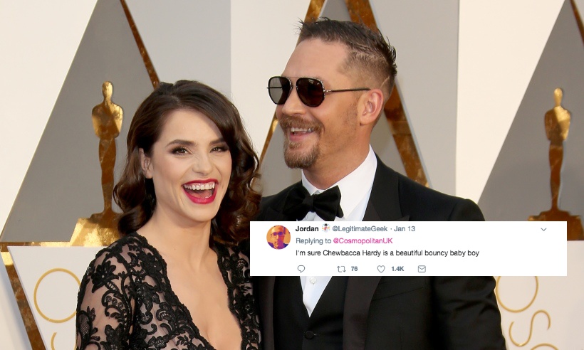 Tom Hardy revealed the name of his second child but Twitter users had other ideas