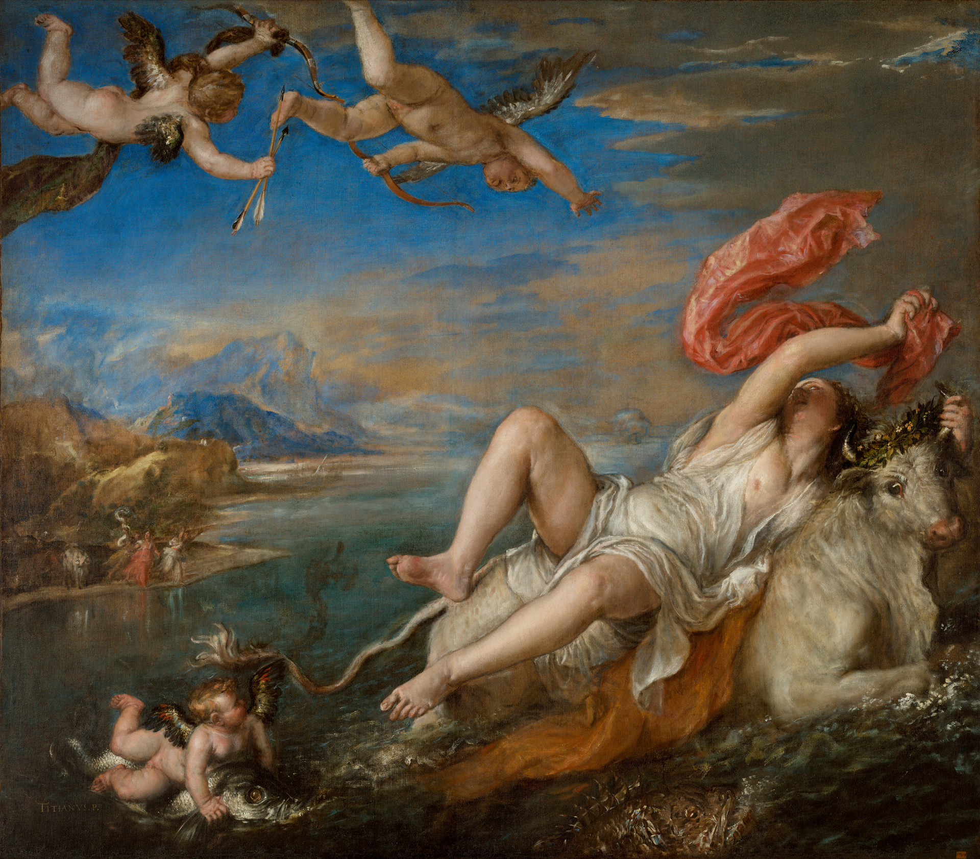 "Rape of Europa" painting