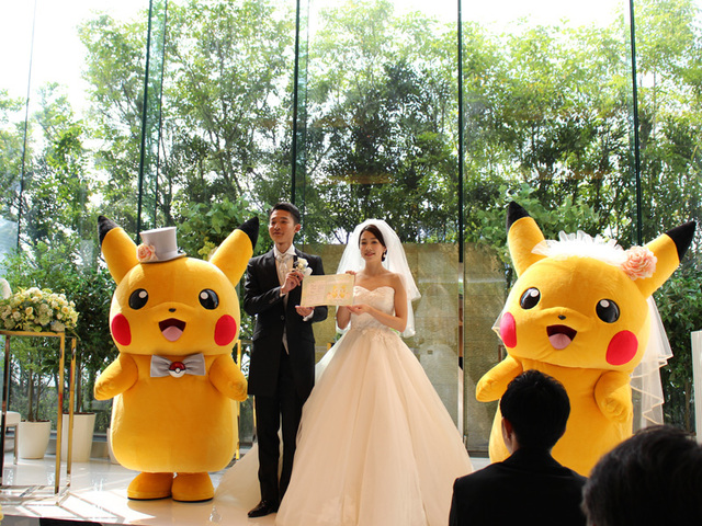 Pikachus at wedding