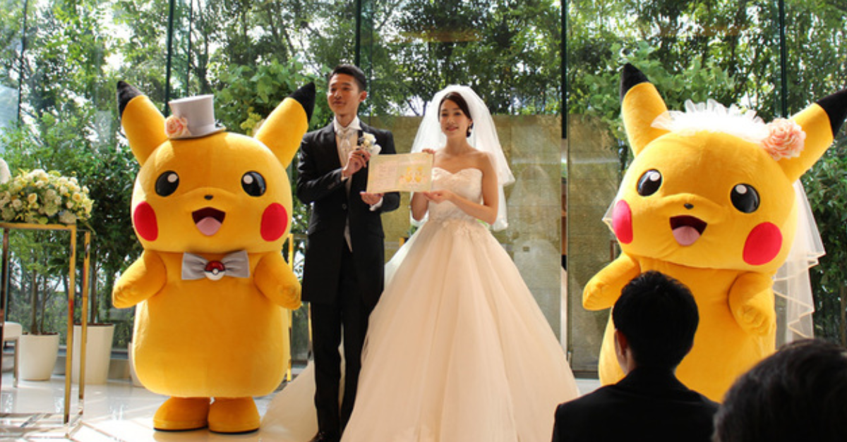 Pokemon-themed wedding