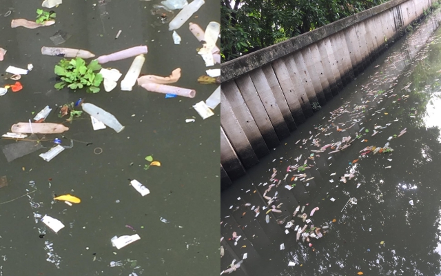 Is it ‘safe’? Canal in Thailand is filled up with used condoms