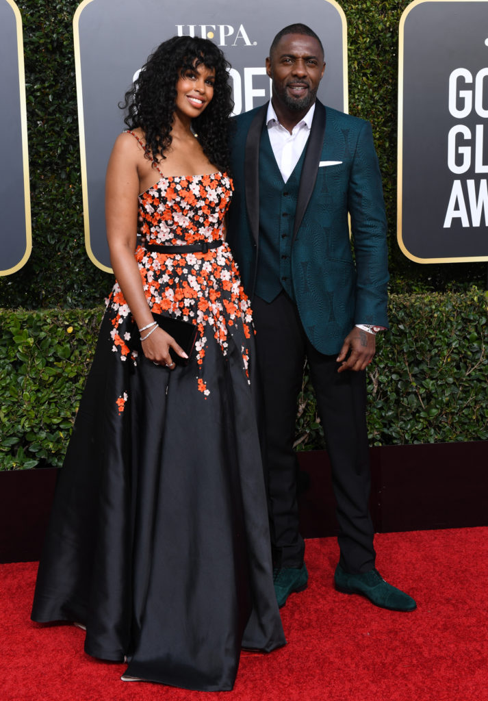 Idris Elba and Sabrina Dhowre AFP