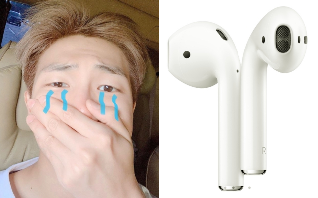 BTS leader RM lost 33 pairs of AirPods—and Twitter users have questions about it