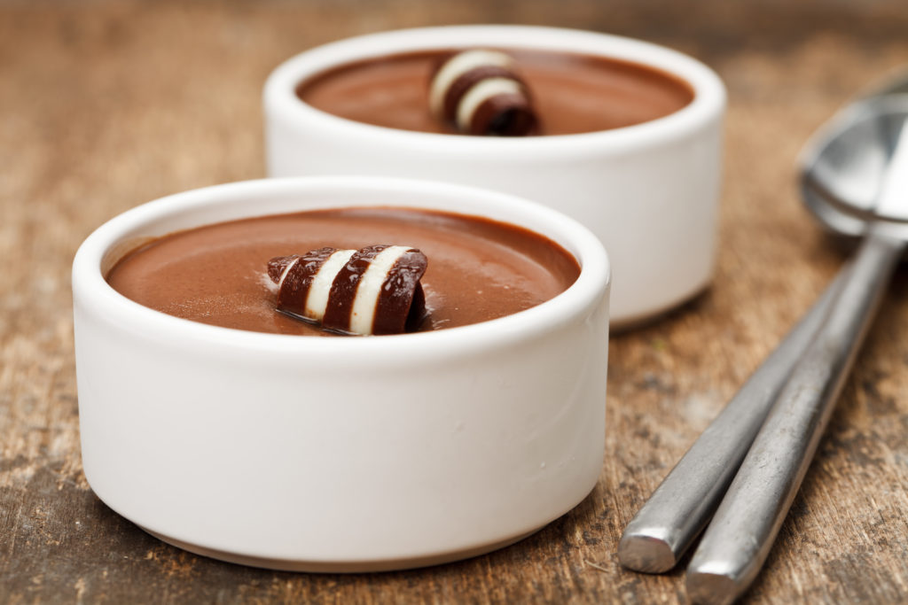 Delicious chocolate mousse dessert