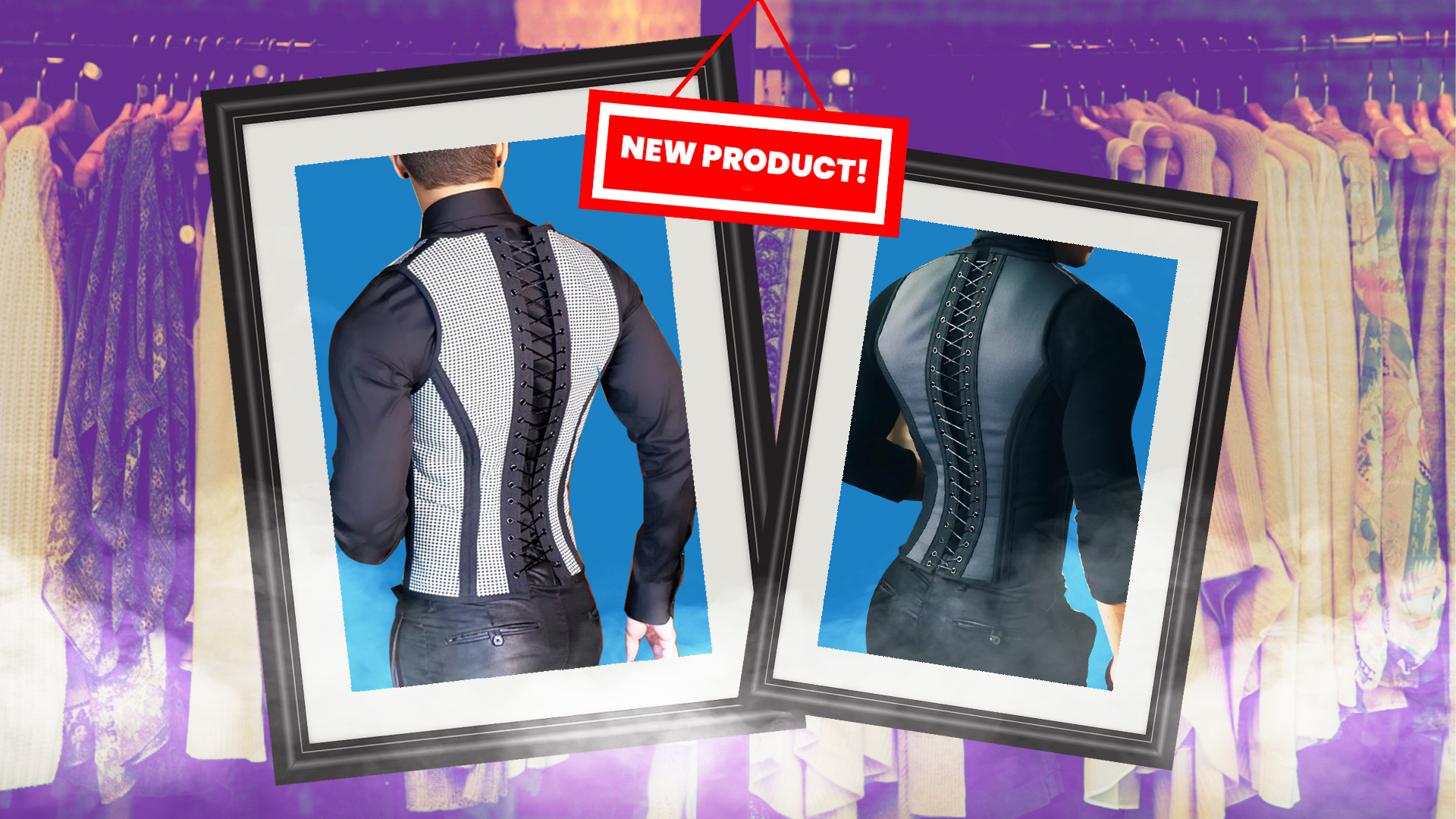 This company sells a variety of corsets for men who want to achieve an ‘hourglass figure’