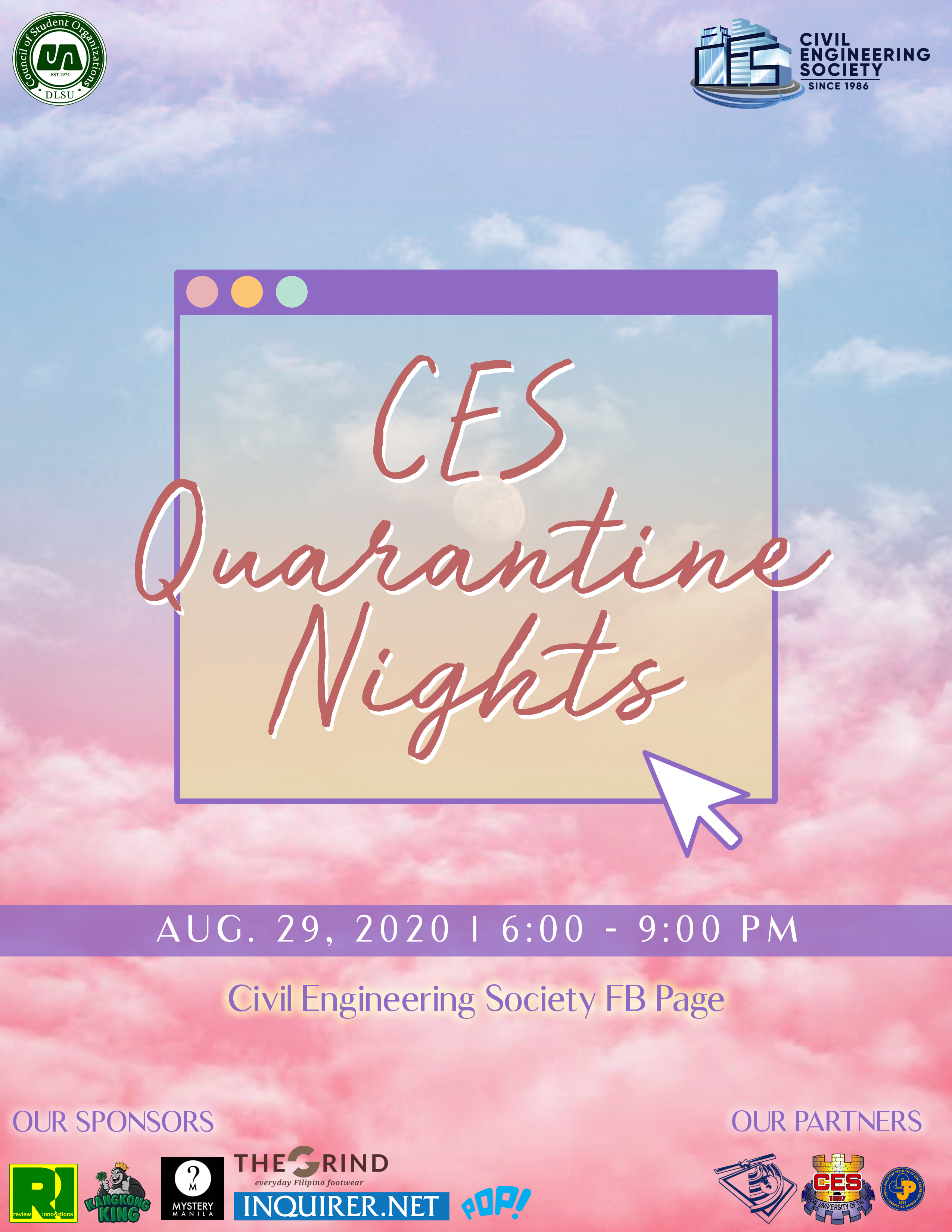 DLSU Civil Engineering Society raises funds for the orphans of Manila in an online benefit  concert — CES Quarantine Nights