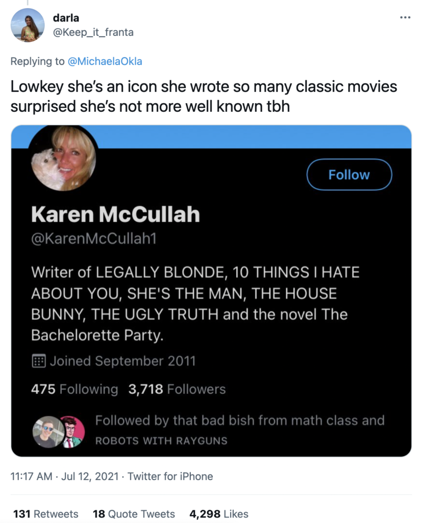 Karen McCullah Legally Blonde writer
