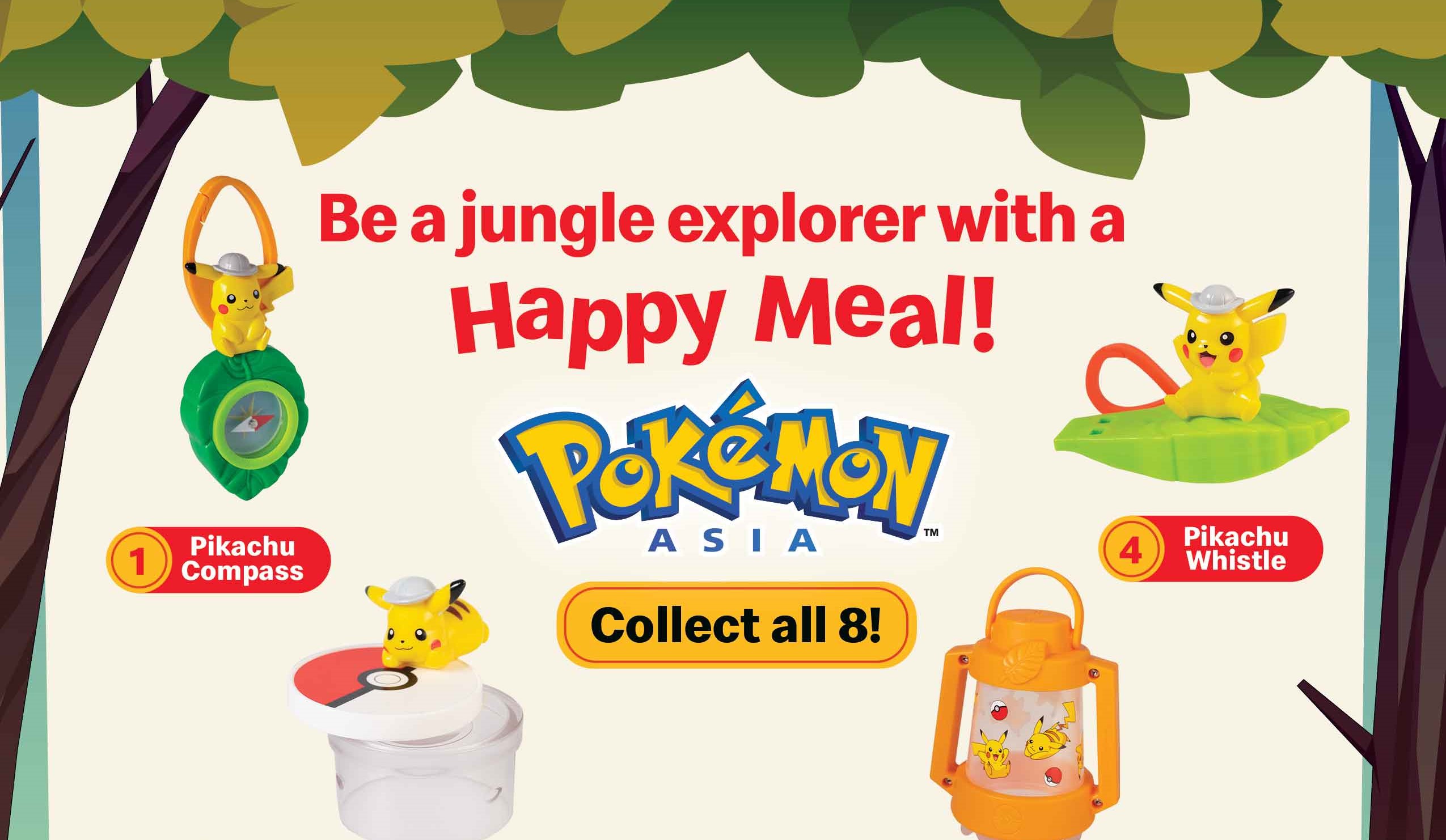 Let’s go Christmas camping with Pikachu with McDonald’s new Happy Meal toy collectibles