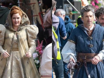 Amy Adams & Patrick Dempsey in medieval attire in ‘Disenchanted’ photos