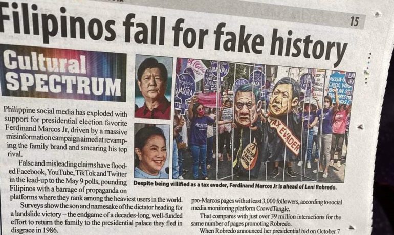 filipinos fake history, misinformation