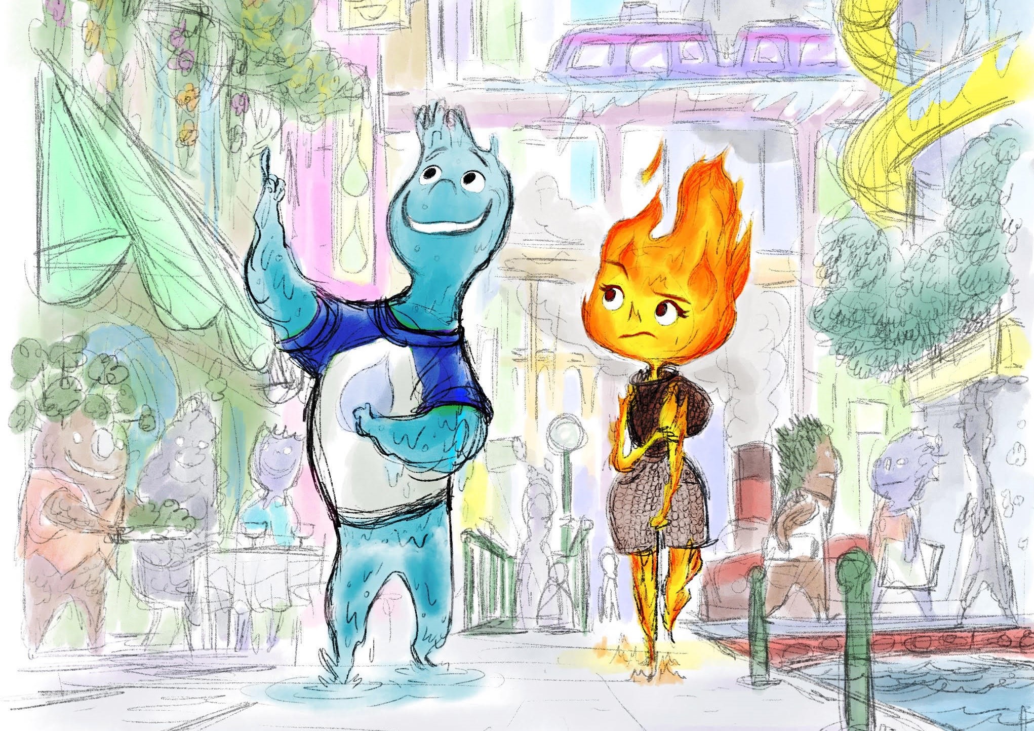 Pixar reveals concept art and release date for ‘Elemental’