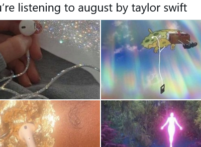 Let’s all welcome the month of August the right way, with Taylor Swift