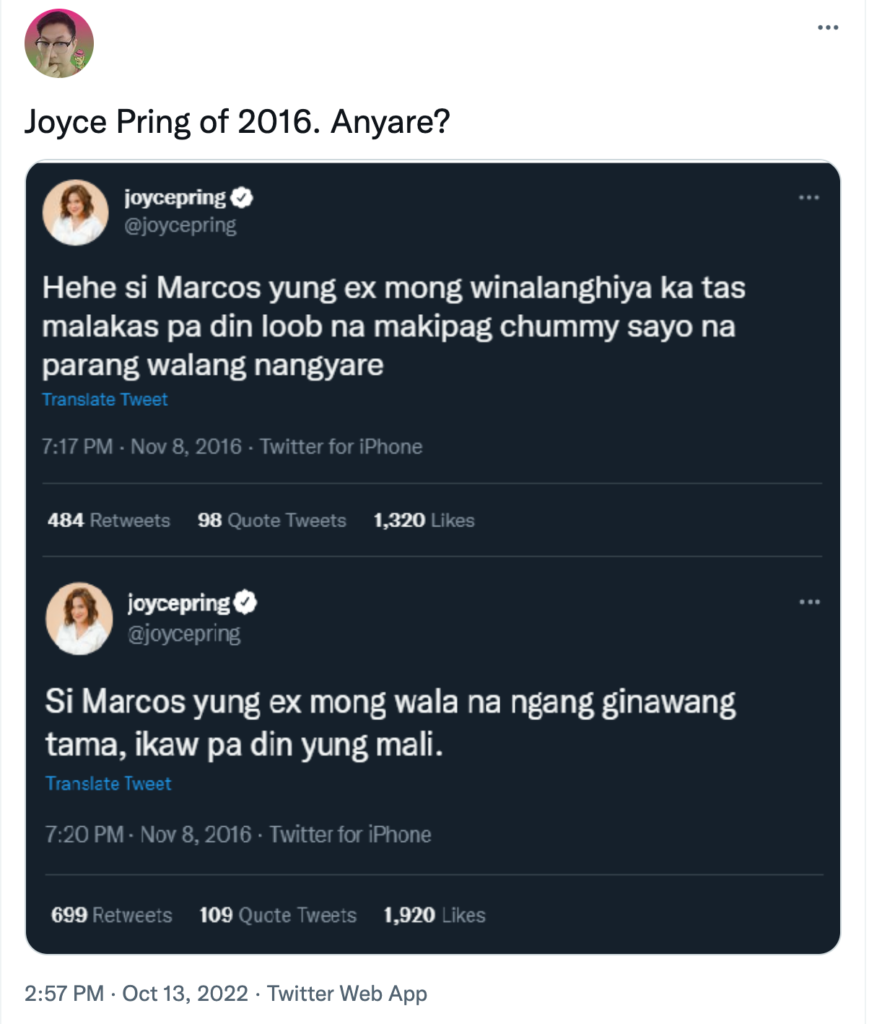 non-believer Joyce Pring