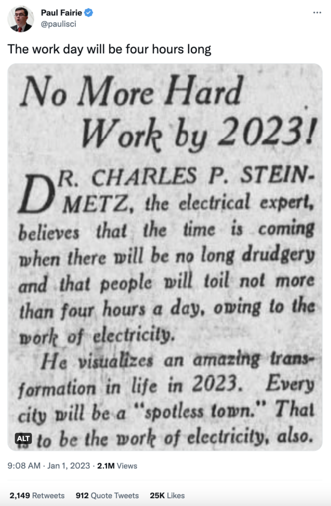 LOOK What these predictions from 100 years ago had to say about 2023