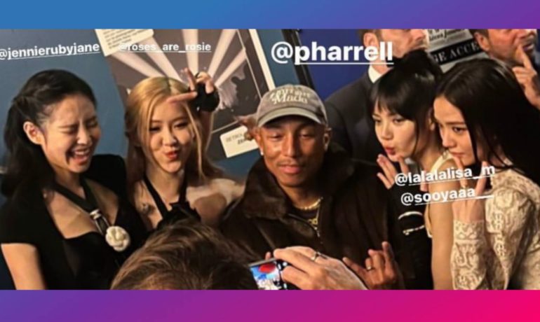 blackpink with pharell pop inqpop