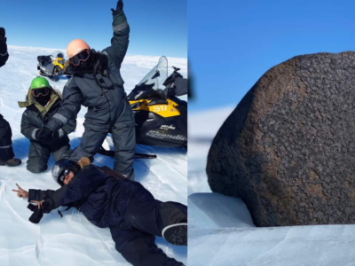 A group of scientists finds ‘rare’ meteorite in Antarctica