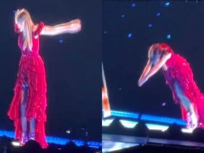 Taylor Swift leaves fans amused as she dives head first and swims underneath the stage during ‘The Eras Tour’ show