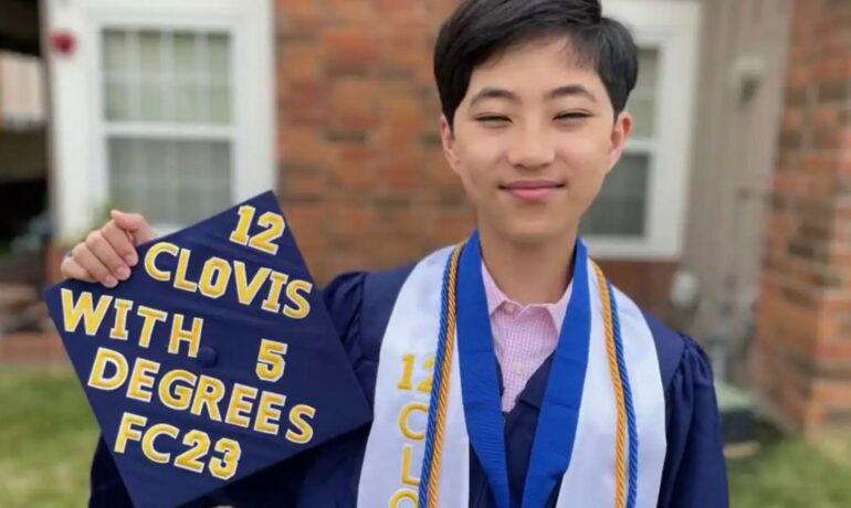 12-year-old boy finishes college in California with 5 degrees pop inqpop