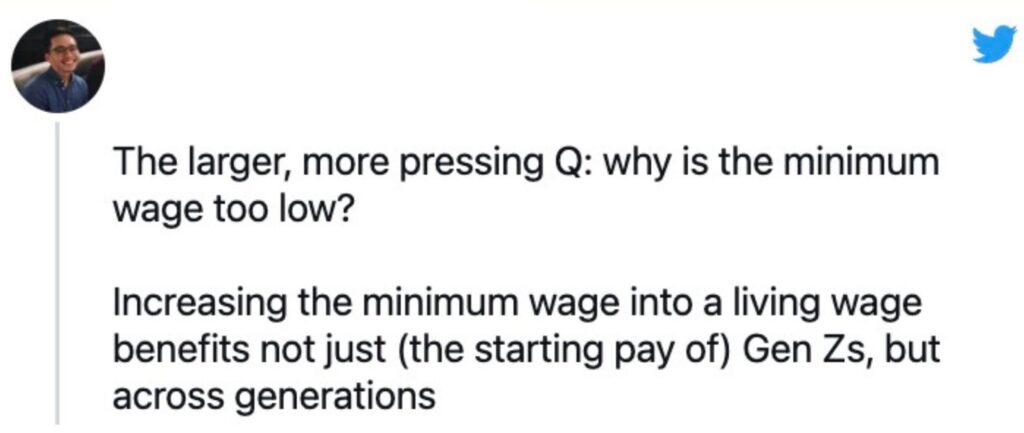 comment on minimum wage