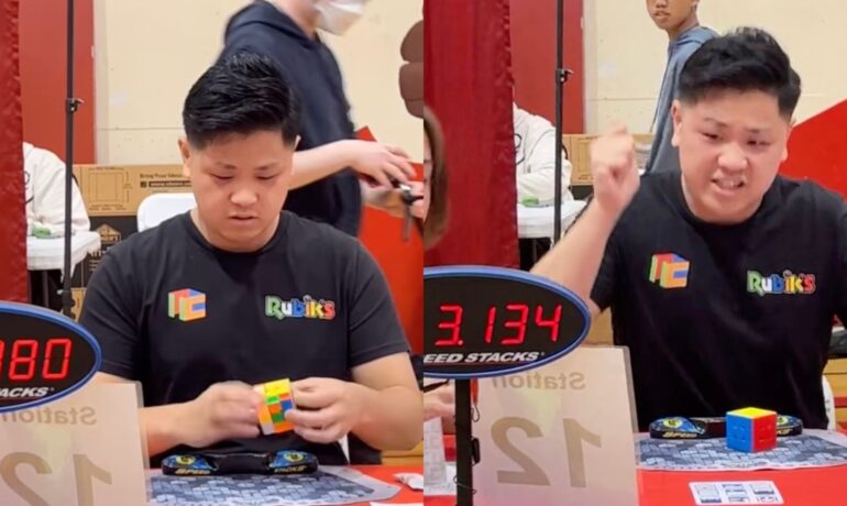 A 21-year-old from California becomes the fastest to solve Rubik’s cube at 3.13 seconds pop inqpop