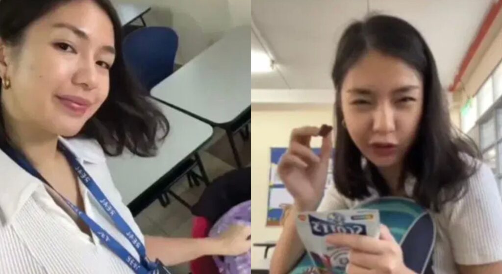 Malaysian teacher apologizes after facing backlash over TikTok video of her checking her students’ bags pop inqpop (1)