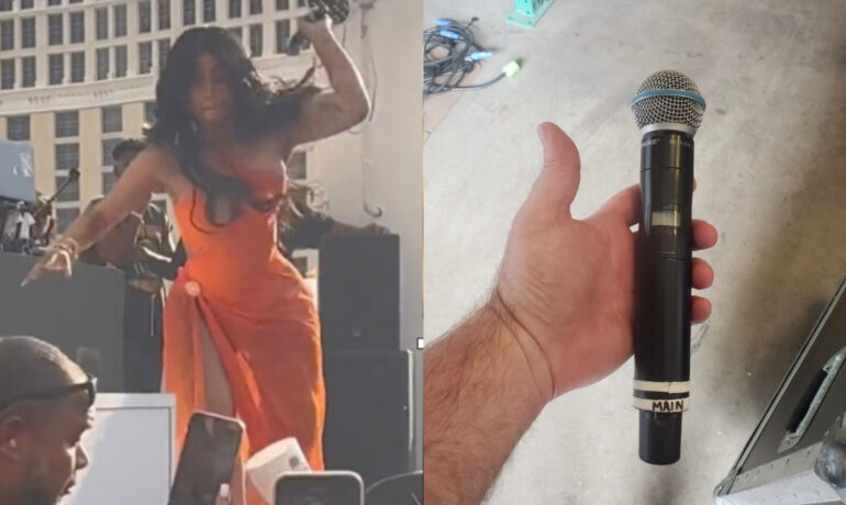 Hurled microphone by Cardi B is up for auction for charity pop inqpop