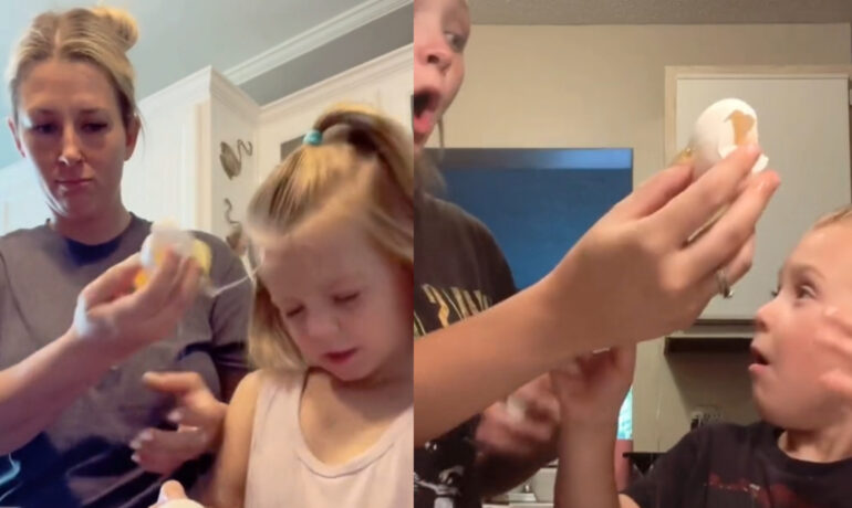 Parents cracking eggs on their kid's heads for views leave the internet fuming pop inqpop