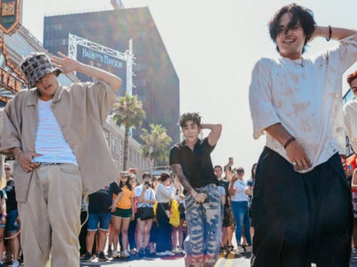 SB19 treats fans to a powerful Hollywood Boulevard street performance
