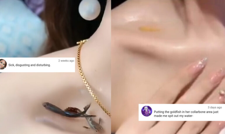 Putting fish in collarbone is the latest 'beauty' trend in China pop inqpop