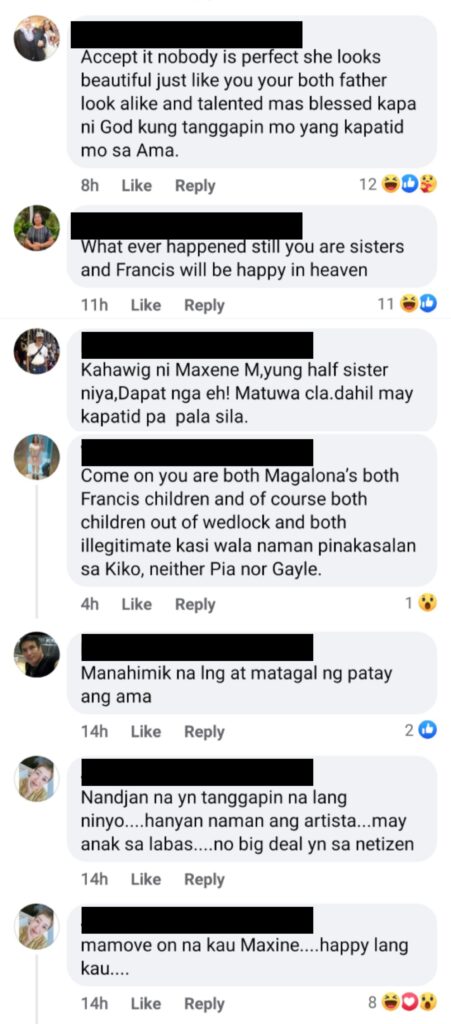 FB comments about Francis M revelation