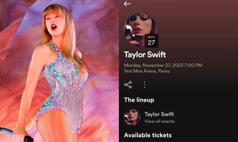 'The Eras Tour in Manila' Filo Swifties thrilled to see an event in Pasay on Taylor Swift’s Spotify profile pop inqpop