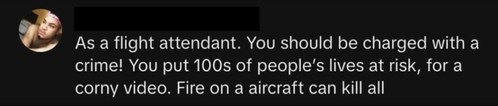 comment abt plane passenger